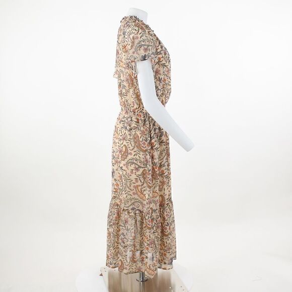 INC International Concepts Tiered Midi Dress Vanilla Chai 14 - Picture 5 of 5